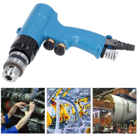 3/8-Zoll-Druckluftbohrmaschine, Drehzahl einstellbar, Druckluftbohrpistole, Druckluftgewindebohrer, Gewindeschneidmaschine, Druckluftbohrer, Lochbohrer. (1/5)