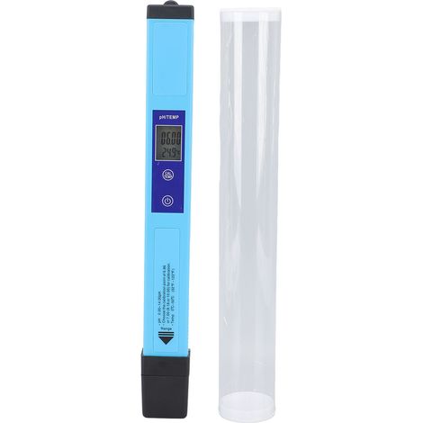 Testeur pH Eau 2 en 1 Bluetooth Tuya, Mesure Température Réelle, Écran Rétroéclairé, Export Données App iOS Android, Précision ±0.03 (1/5)