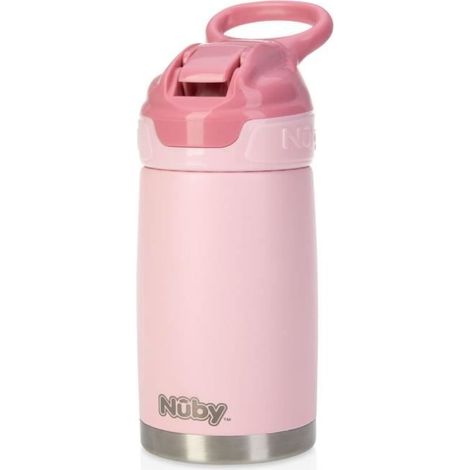 Bouteille isotherme - NUBY - 300 ml - Acier inoxydable - Rose (1/5)