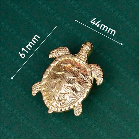 (Ensemble de 4 pièces) Poignées de meubles en forme de plantes et d'animaux, boutons de tiroir en laiton et accessoires de quincaillerie.