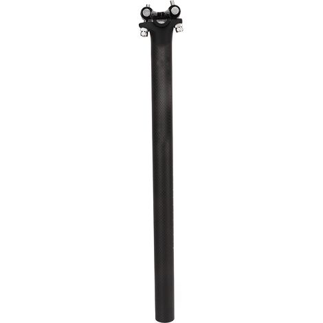 Tige de selle carbone amortissante haute résistance légère pour vélo route et VTT, tube de selle absorbant les chocs, 27.2mm, robuste et confortable (1/5)
