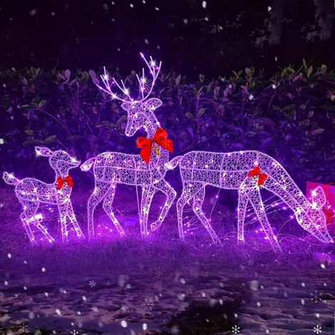 Renne De Noël pour Extérieur - Décorations Festives Imperméables - (1/4)