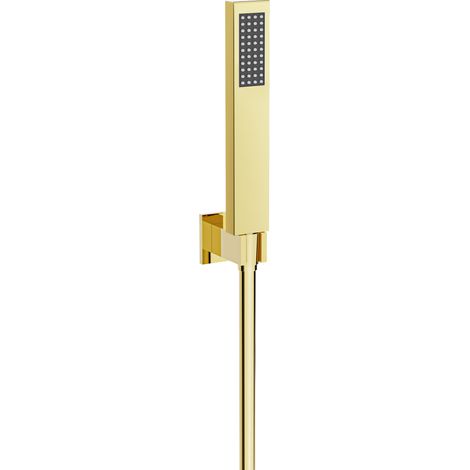 Mexen R-02 Kopfbrausegarnitur mit Regenbrause und Thermostatmischer, Gold - 785005050-50