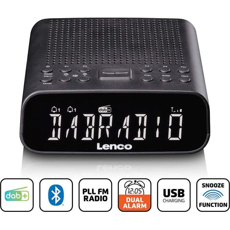 Radiosveglia DAB+/FM con Bluetooth e display LCD dimmerabile