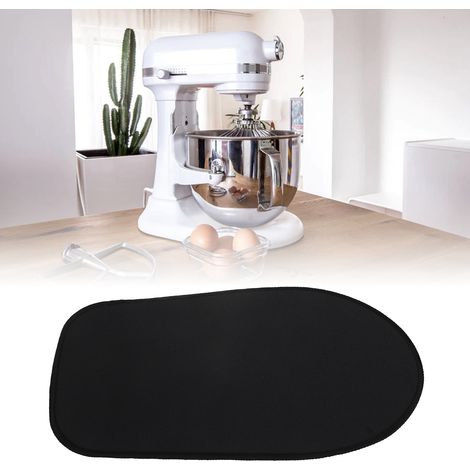 Tapis de Déplacement pour Robot Mixeur en Caoutchouc - Dimensions 38 x 22 cm pour Machines 6.5-8L avec Bords Ourlés Professionnels Noir (1/5)