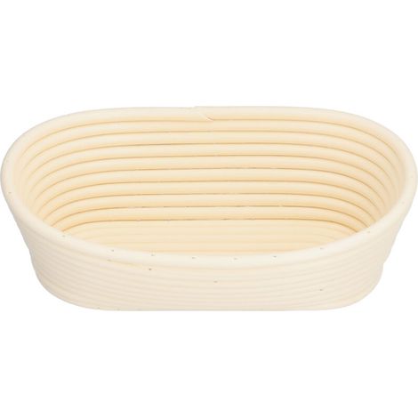 Zubehör zum Backen von Sauerteigbrot, Sicherheits- und Haltbarkeitstestkorb, Brotkorb aus Kunststoff für das Backen zu Hause (weißes Oval) (1/5)