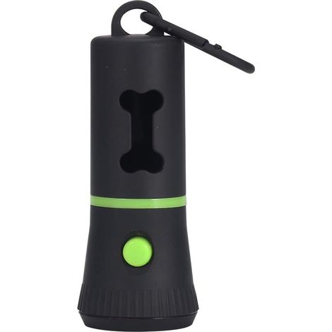 Sac à déjections canines avec lampe torche LED intégrée, support pour sac à déjections canines, sac pour ramasser les déjections de votre chien-AquaForge