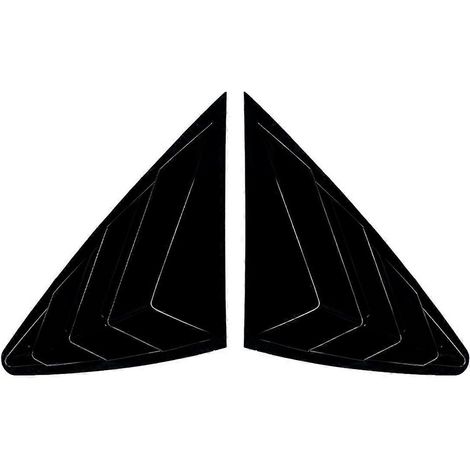 Garniture de volets, persiennes arrière et stores pour voiture, noir brillant (1/4)
