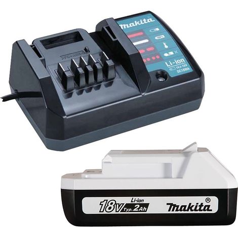 Makita BL1820G 18v G-Series 2.0ah Lithium Ion Battery 2ah + DC18WA Charger (1/5)