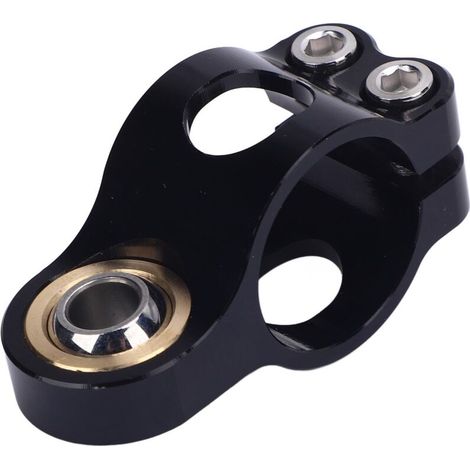 Soporte de horquilla para amortiguador de motocicleta, soporte de horquilla de dirección ligero, anodizado CNC, abrazadera de montaje negra -Crezuo