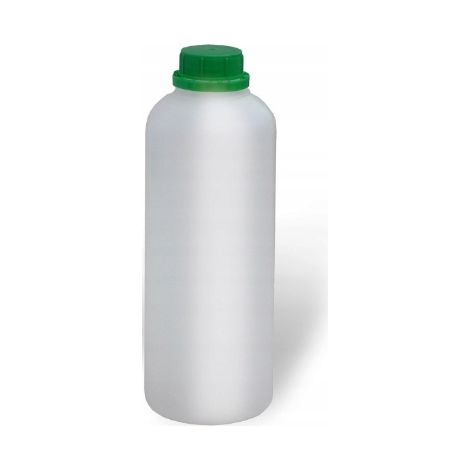 Botella de plástico de 1 litro con graduación, tapón y sello - La más grande