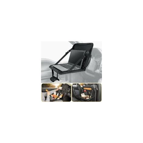 Bandeja para volante de coche, mesa para portátil con portavasos, organizador para coche, bandeja para comidas - Crezuo