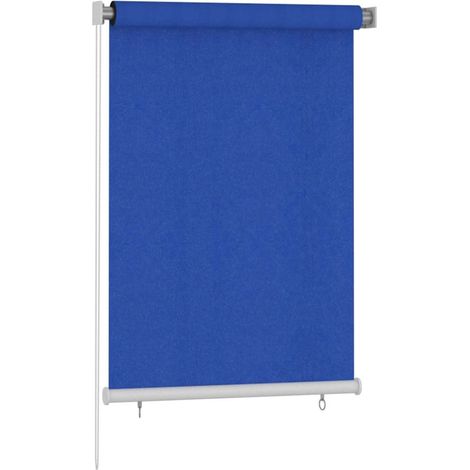 Tenda a rullo  Tenda avvolgibile per Esterni 105(L)x140(A) cm Blu HDPE (1/3)