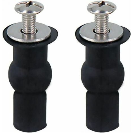 2PCS Toilettensitzbefestigungsteile, Toilettensitzbefestigungsteile mit Scharnier, passend für alle Toiletten (18 mm) (1/3)