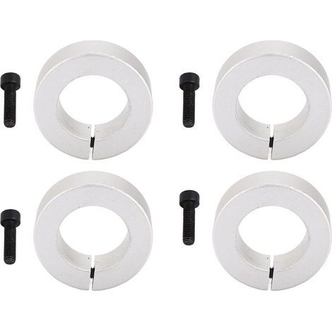 4pcs Aluminum Split Shaft Collar 1in/25mm Shaft Lock Collar for Lawn Tractor Garage Doors (1/4)