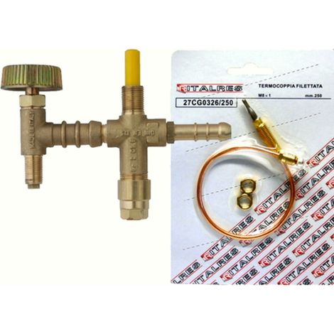 kit VALVOLA   RUBINETTO SICURGAS RICAMBIO PER FORNELLONE 4 PIEDI GPL