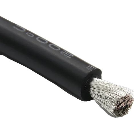 Cavo flessibile in silicone, resistente alle alte temperature, rame stagnato OFC, nero, 26AWG-a, 10 metri-a (1/2)