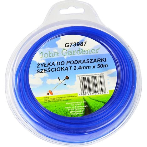 Sechskant-Trimmerfaden 2,4 mm x 50 m (10/40)