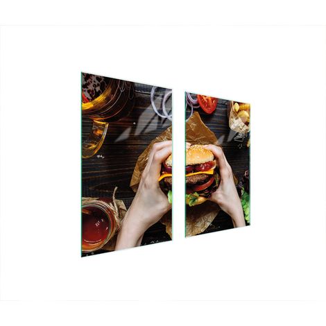 PLACA PROTECTORA DE VIDRIO PARA ESTUFA 75x52 HAMBURGUESA (1/5)