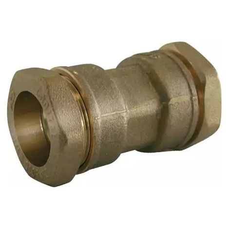 Manchon d'accouplement à compression en laiton pour tube PE 16mm