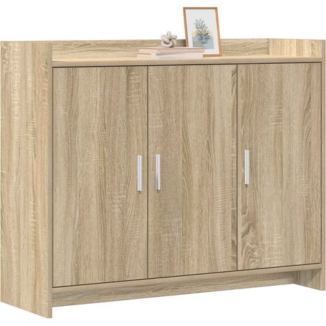 Credenza Madia Buffet Rovere Sonoma 98,5 x 33 x 80 cm Legno ingegnerizzato CDS83933 (1/5)