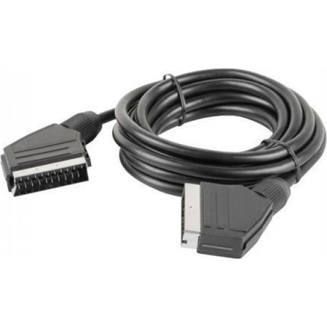 Câble Scart - 1,8 M - Connecteur 21 Broches Mâle-Mâle - Noir - 1 Pièce (1/4)