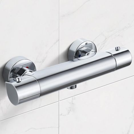 Robinet de douche thermostatique - sortie d'eau orientée vers le bas (1/5)
