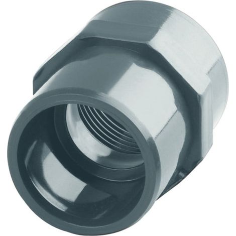 Manchon mixte Pvc pression taraudé (1''1/2 - diam 50 ext et 40 (1/3)
