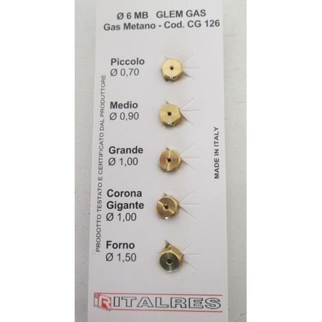 Sachet injecteurs gaz naturel pour cuisinière – Compatible avec modèles FAURE – Longueur 10cm – Matériau résistant à la chaleur