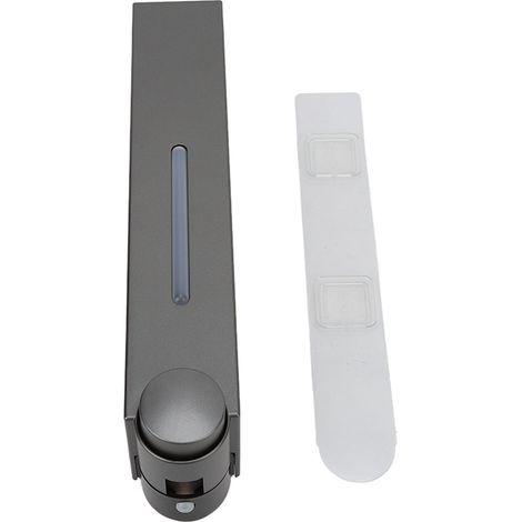Distributeur de Savon Liquide Murale Adhésif - Pour Salle de Bain, Hôtel, École - Plastique Gris 6028 - 1 Récipient (1/5)