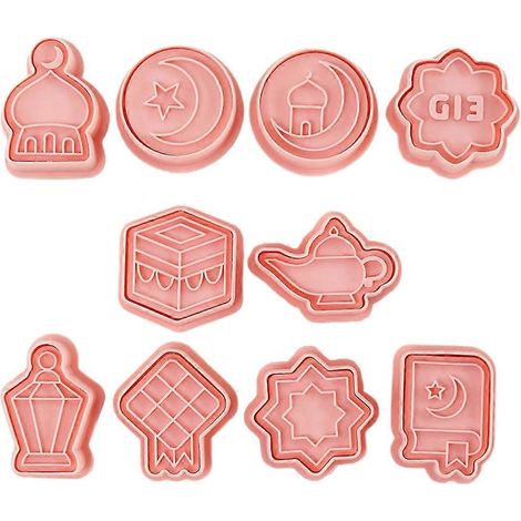 Moules à biscuits DIY en plastique mignons pour Ramadan et Eid en formes festives (1/4)