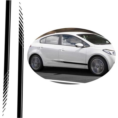 Décoration automobile, autocollants pour voiture, autocollants pour voitures de sport, autocollants auto-adhésifs, bandes de course, autocollants pour carrosserie, capot, décoration intérieure. (1/5)