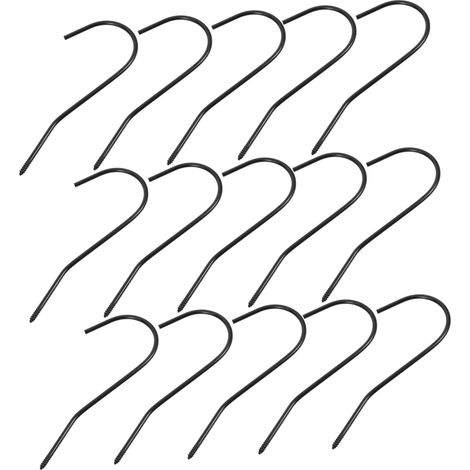 Lot de 20 crochets métalliques pour cintres crochets ronds (1/5)