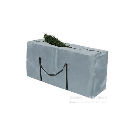 Sac de Rangement pour Coussins de Meubles de Jardin, Iimperméable, Étanche à la Poussière, Anti-UV, Robuste Tissu Oxford 210D Housse de Rangement pour Le Sapin Noel (122x39x55cm) - Gris (1/3)