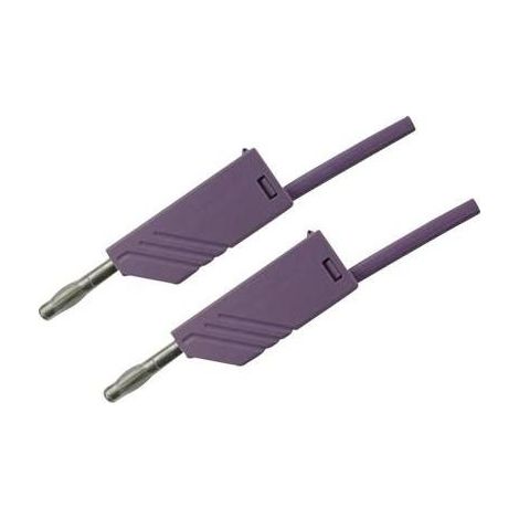 Hirschmann Test & Measurement MLN 50/2,5 VI Cavo di misura Spina a banana 4 mm Spina a banana 4 mm 0.50 m Violetto 1 pz