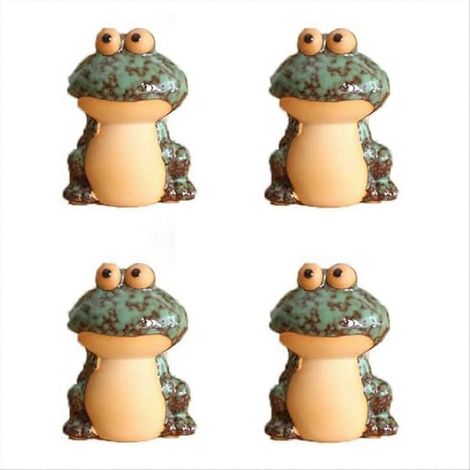 Lot de 4 cache-boulons de WC en forme de grenouille (1/5)