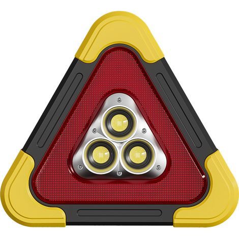 Signe D'avertissement Du Triangle Solaire Prudence Arrière Camions Sécurité Marqueur Pour De Plein Air Dirigé Voiture Urgence Triangles Triangulaire Matériau Réfléchissant En Pvc (1/5)