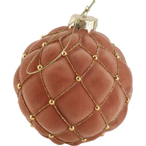Weihnachtsdekoration mit 4 Weihnachtskugeln (10 cm Durchmesser), geeignet für die Dekoration von Wohnräumen und als Christbaumschmuck.
