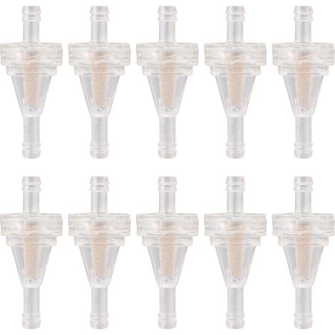 GOOFIT Kraftstofffilter für Motorräder, 10er-Packung, universelle transparente Ölfilter, geeignet für Geländefahrzeuge/Quads/modifizierte Fahrzeuge (1/5)