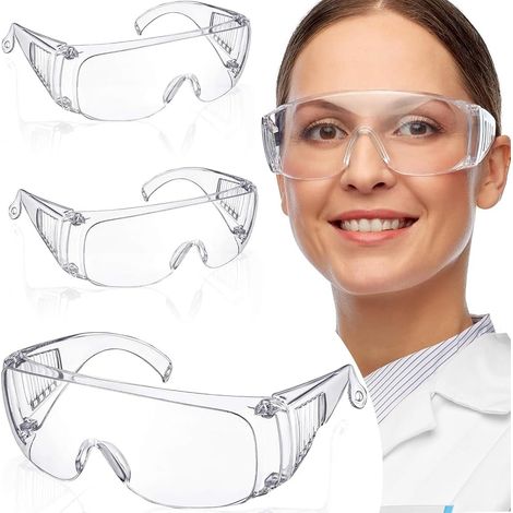 CSPARKV 5PCS Protective Glasses Safety Goggles Work Safety Glasses Anti-fog For Workplaces Construction DIY Lab Welding Chemistry (1/5)