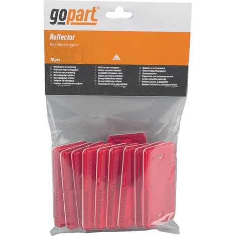 Catadioptre rectangle rouge 94x44mm à visser GOPART LA75003 (1/3)