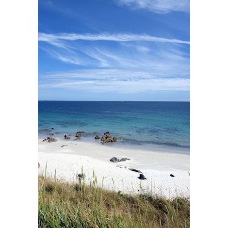 Tableau sur toile plage Nevez 30x45 cm - Impression sur Toile Murale Décorative - Image imprimée en HD sur Toile - Toile sur Châssis en Bois FSC - Fabriqué en France (1/4)