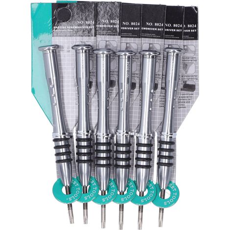 Ensemble de 6 tournevis en étoile en acier au chrome-vanadium pour le démontage de produits électroniques (1/5)