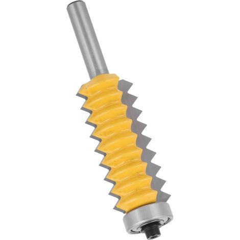 Fraise à bois à tige de 8 pouces, fraise à profiler pour rail, fraise à profiler pour rainures ondulées (fraise à bois à dents multiples 8 x 55) (1/5)