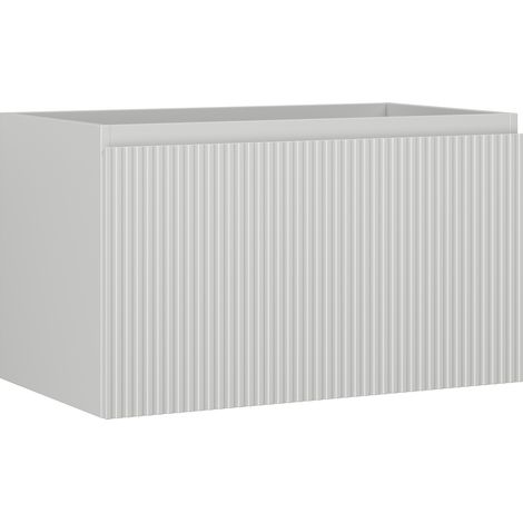 Mexen Rivel meuble de salle de bain sous-vasque 80 cm, 1 tiroir, rainuré, gris mat - 91A20-08047-1-BF62 (1/3)