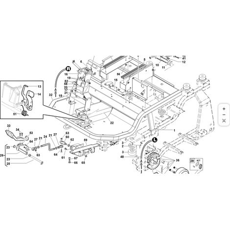 PEDANA ANTERIORE COMPLETA VRN ORIGINALE KUBOTA GIANNI FERRARI 91001940000