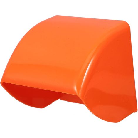 Cache-prise étanche orange pour extérieur, protège prises et interrupteurs, adapté salle de bain, cuisine, bureau, installation et démontage faciles. (1/5)