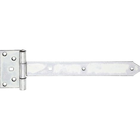 Penture anglaise avec goupille rivetée passivée penture 291 x 40 mm charnière 103 x 59 mm (1/3)