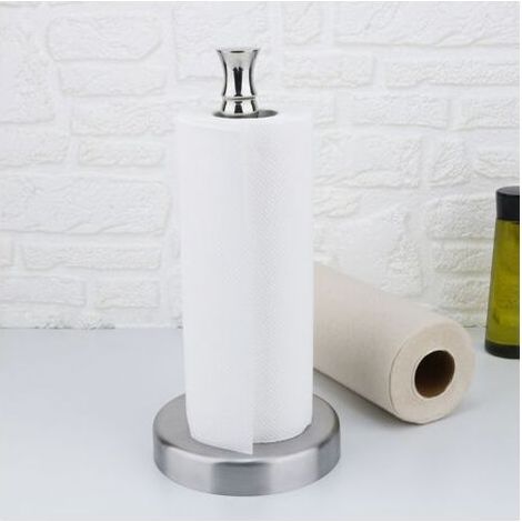 Porte Essuie Tout, Porte Sopalin INOX, Support Rouleau Essuie Tout de Cuisine, Porte Rouleaux Sopalin, Vertical Derouleur Essuie Tout Support de Serviette, 33cm H (1/5)