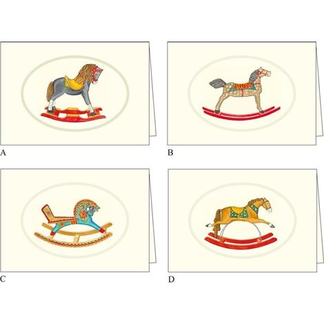 Cartolina AGR 039 con cavallo a dondolo Rossi e busta